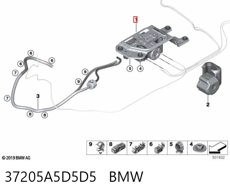 37205A5D5D5 BMW Компрессор подкачки амортизаторов