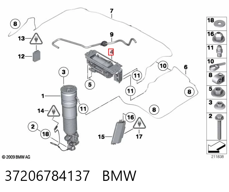 37206784137 BMW Компрессор пневмоподкачки (амортизаторов)
