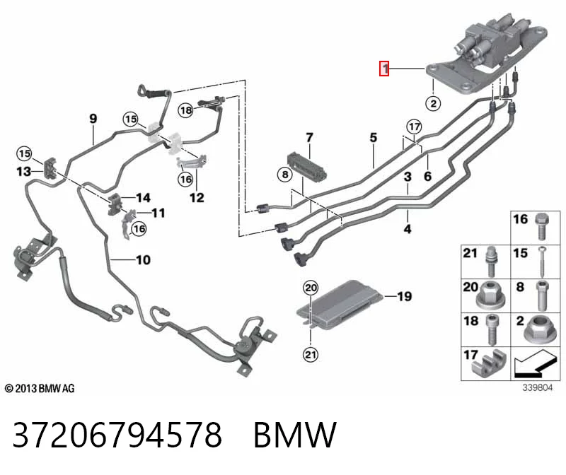Блок шинных кранов BMW 6794578 цена, от 145.70 USD