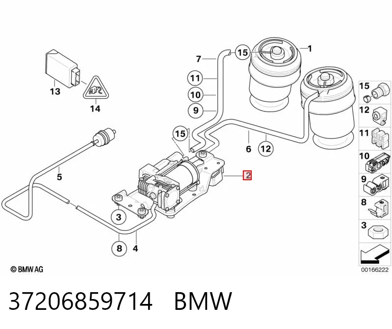 37206859714 BMW Компрессор подкачки амортизаторов