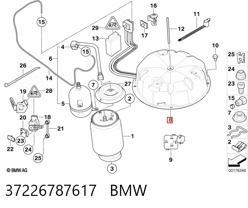 37226787617 BMW Компрессор подкачки амортизаторов