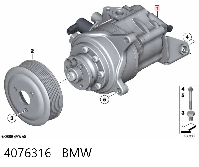 Купить Насос ГУР Бмв 7  F01, F02, F03, F04