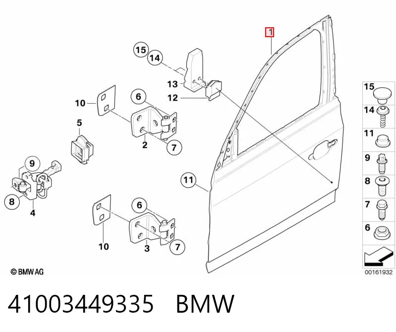 Водительская дверь на BMW X3  E83