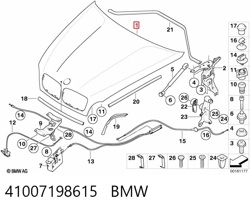 Капот на BMW X6  E71