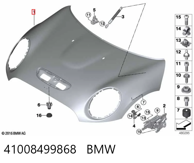41008499868 BMW Капот