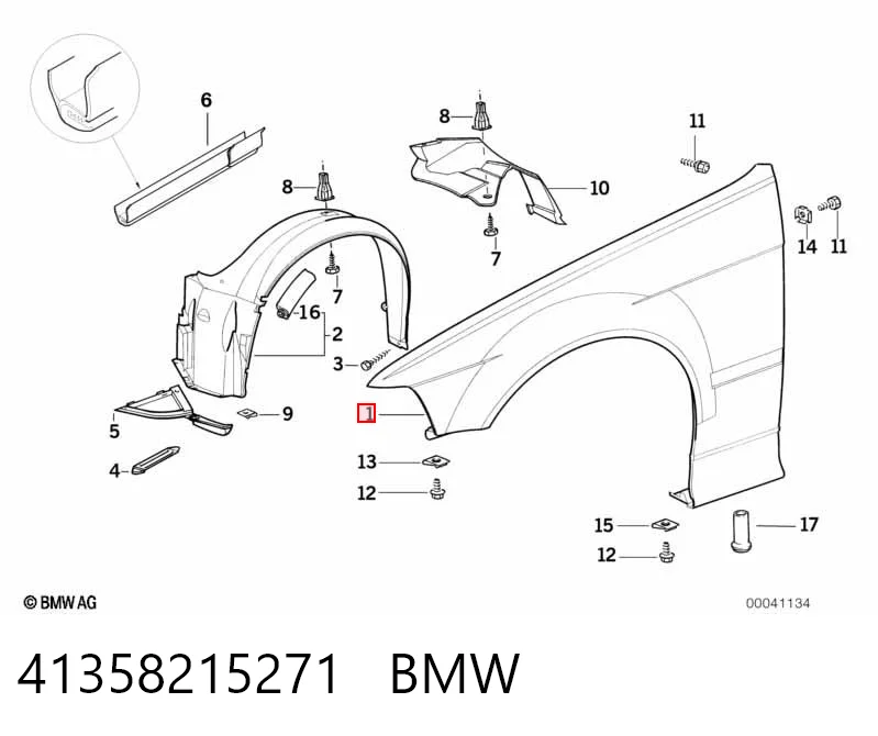 Крыло переднее левое FPS 0060313 цена, от 49.33 USD