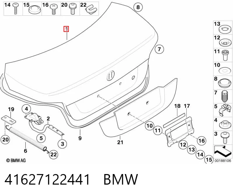 Крышка багажника на BMW 5  E60