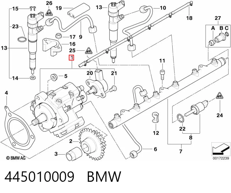 445010009 BMW Насос топливный высокого давления (ТНВД)