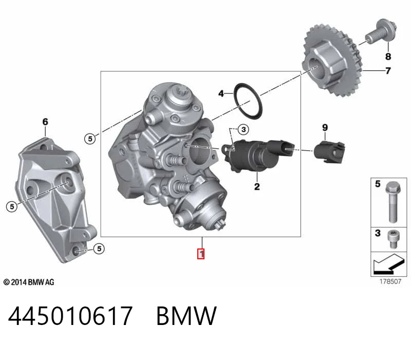 Насос топливный высокого давления (ТНВД) Bosch 445010688 цена, от 438.98 USD
