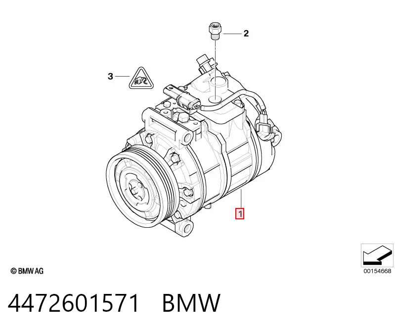 4472601571 BMW Компрессор хладагента