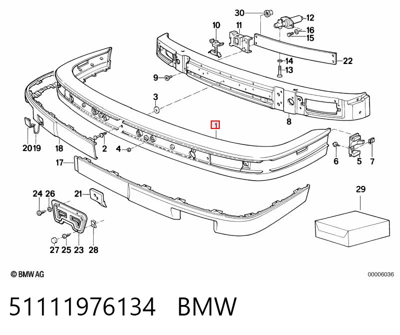 Купить Передний бампер Бмв 3  E30