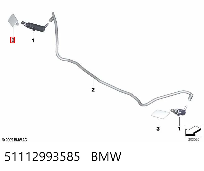 Крышка форсунки омывателя фары передней AND 3J955147 цена, от 5.81 USD