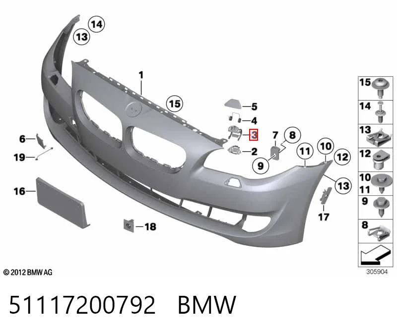 Купить 3J955150 AND Кронштейн крепления форсунки