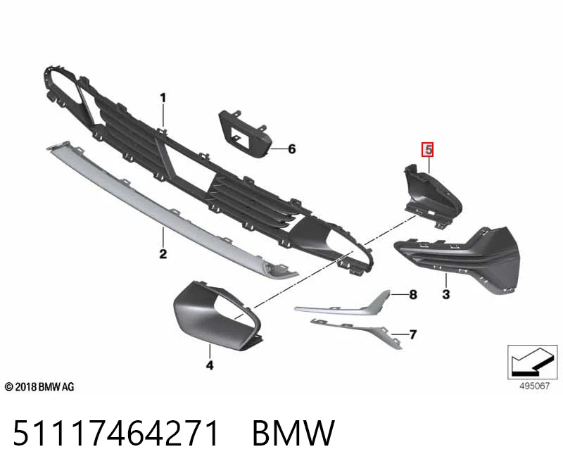51117464271 BMW Заглушка днища кузова
