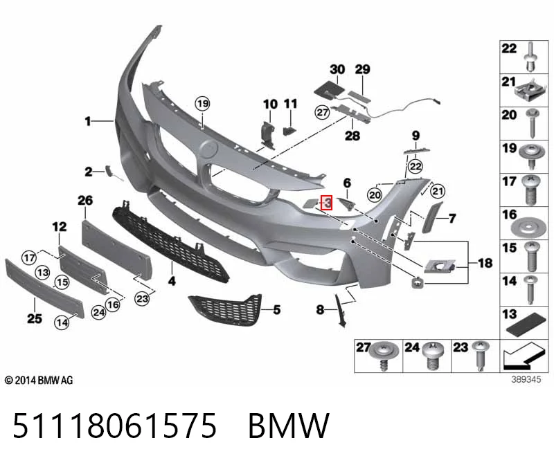 51118061575 BMW 
