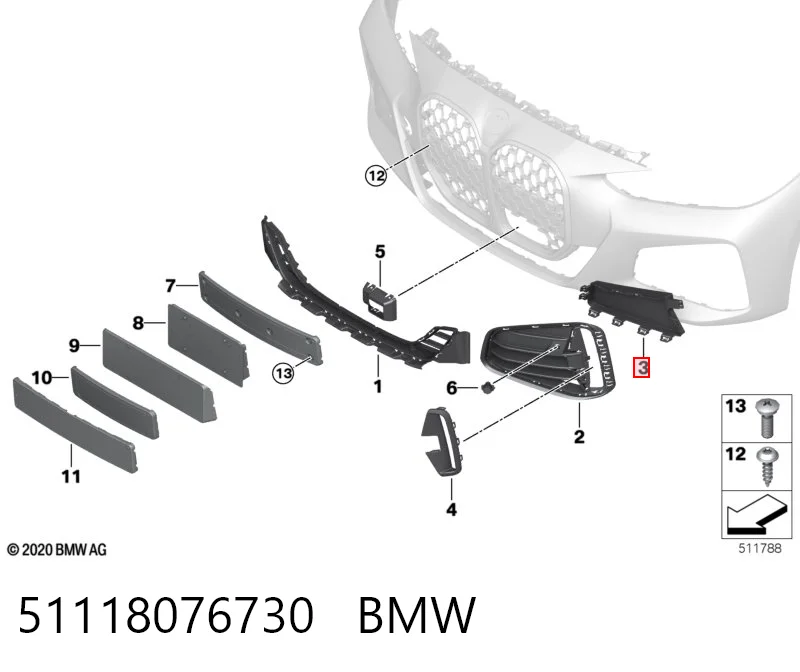 51118076730 BMW 
