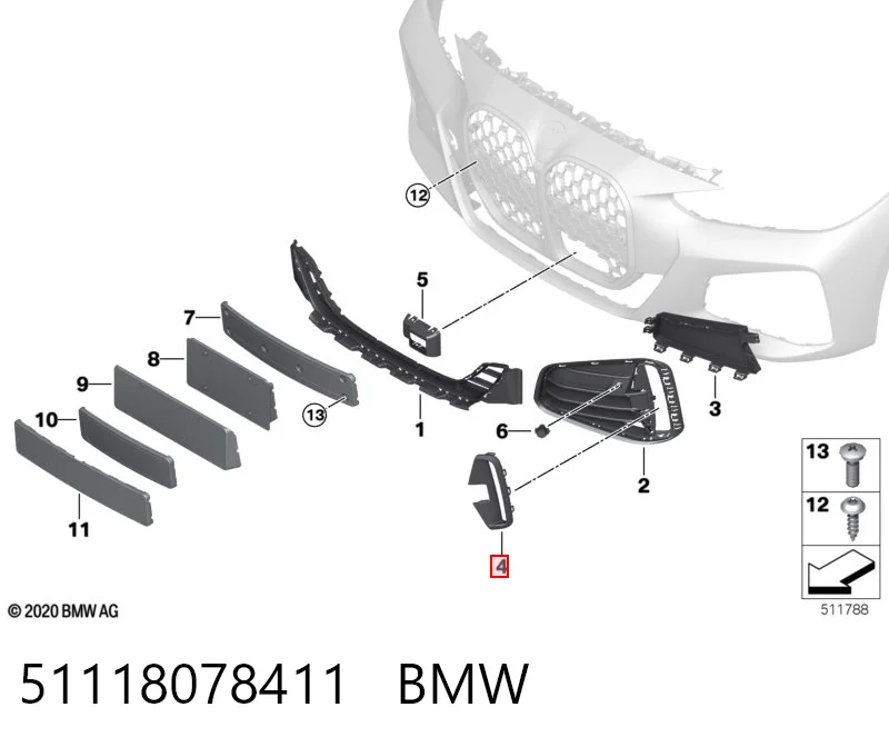 51118078411 BMW 