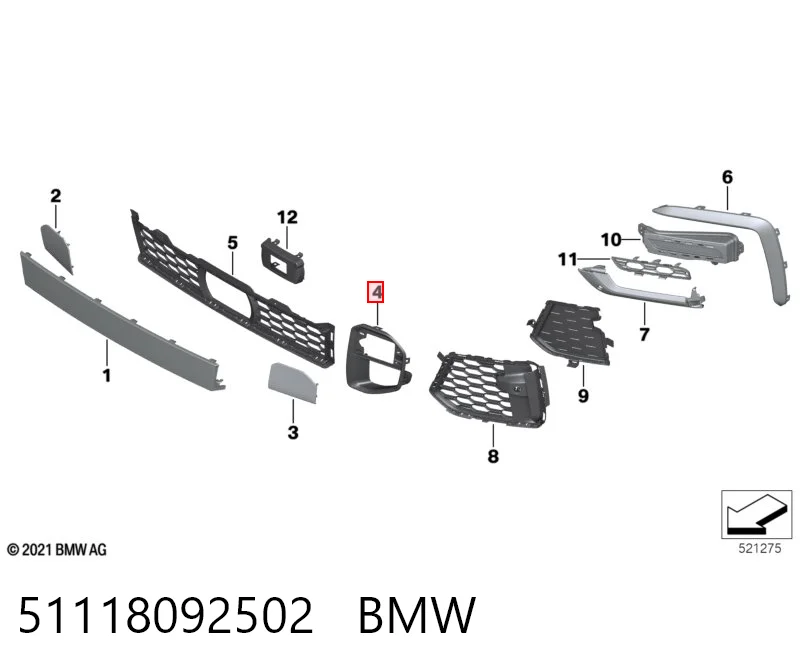 51118092502 BMW 