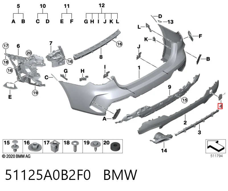 51125A0B2F0 BMW 