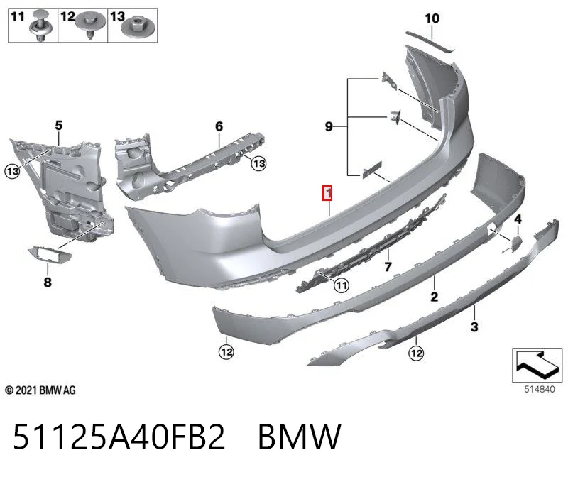 51125A40FB2 BMW 