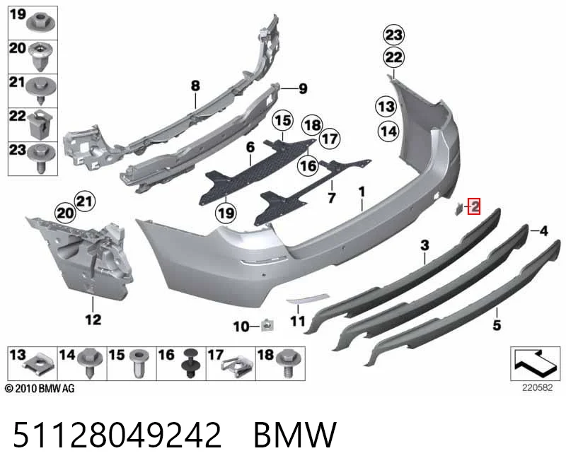 51128049242 BMW Заглушка бампера буксировочного крюка задняя