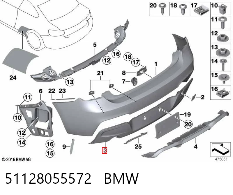 51128055572 BMW 
