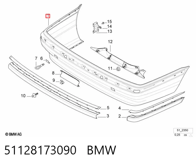 PBM04016G KLARKSONAS Задний бампер