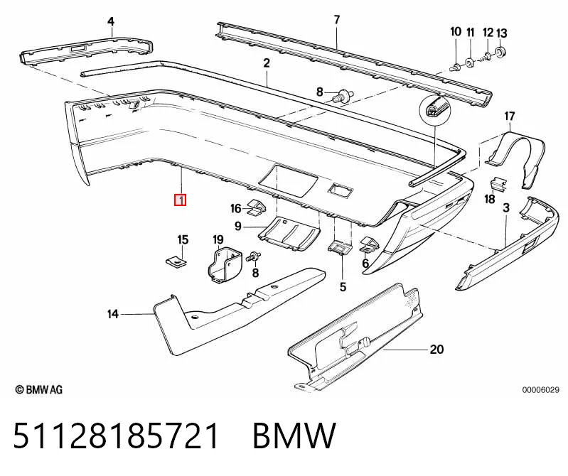 Бампер задний FPS FP0057950 цена, от 188.54 USD