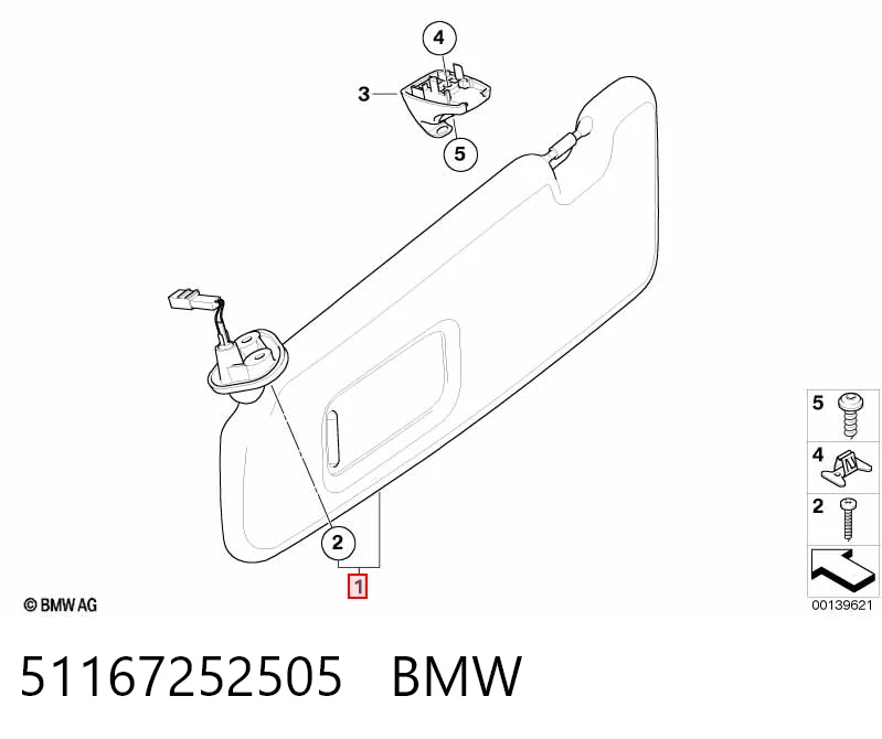 Козырек солнцезащитный автомобиля BMW 1 хэтчбек (E81) (2006 - 2012) цена, от 44.63 USD