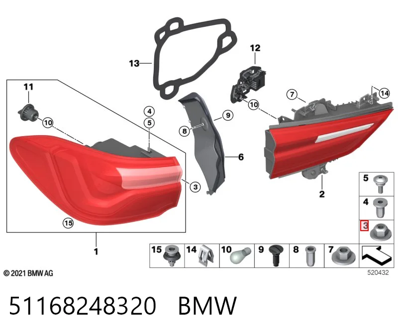 A913011006000 Mercedes Гайка крепления приемной трубы глушителя (штанов)