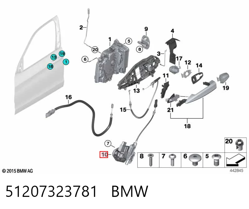 51207323781 BMW Кран пневмоуправления дверьми водителя и кондуктора