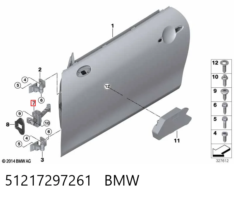 51217297261 BMW Ограничитель открывания двери