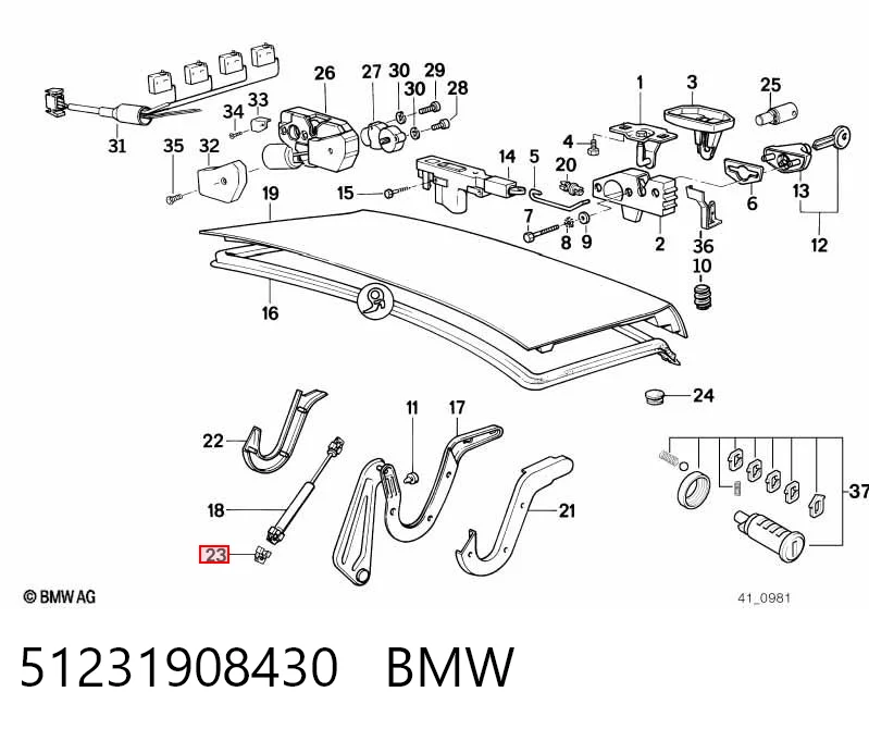 51231908430 BMW Хомут глушителя задний