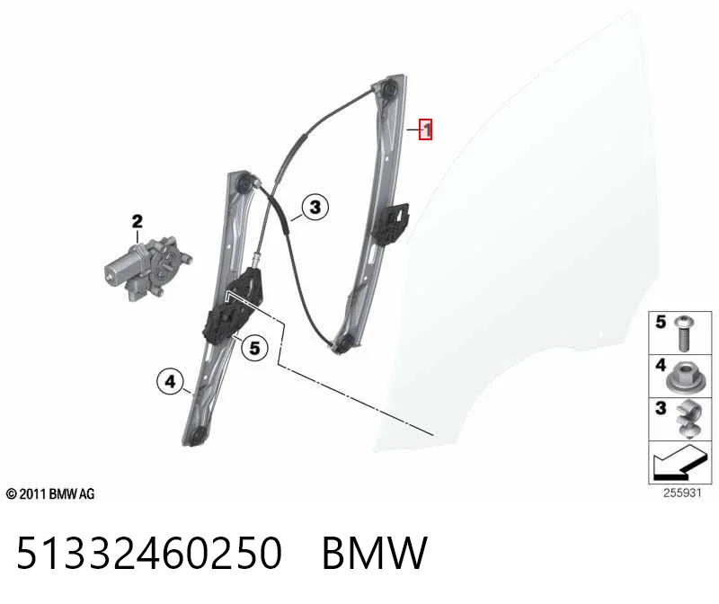 51332460250 BMW Механизм подъема стекол