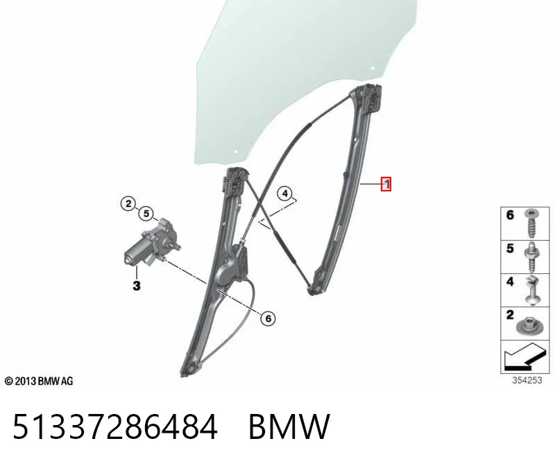 51337286484 BMW Механизм подъема стекол