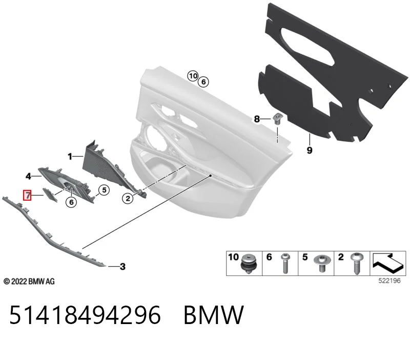 51418494296 BMW 
