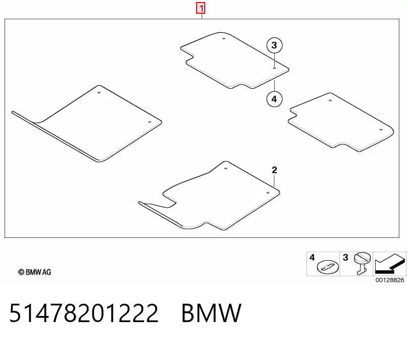 Автоковрики на BMW 3  E46