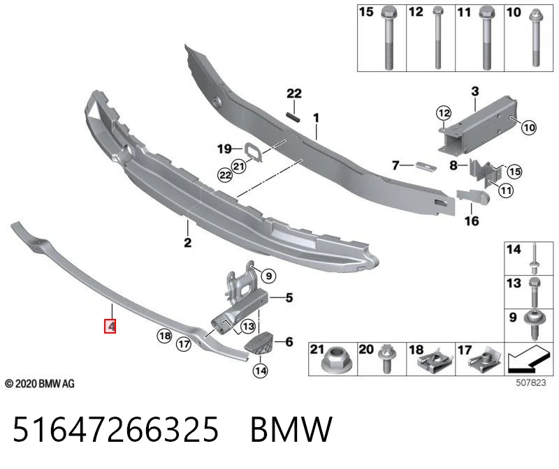 30807902 AND Балка бампера переднего