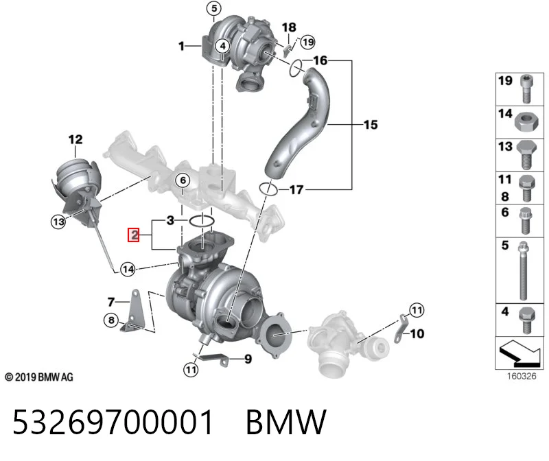 53269700001 BMW Турбонаддув