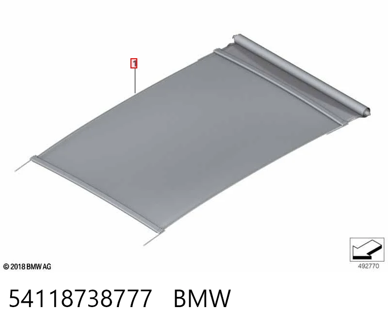 54118738777 BMW Штора люка солнцезащитная