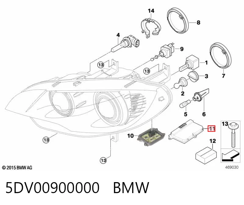 5DV00900000 BMW Модуль управления биксеноном
