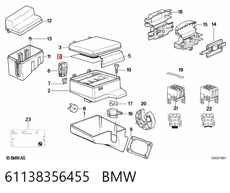 61138356455 BMW