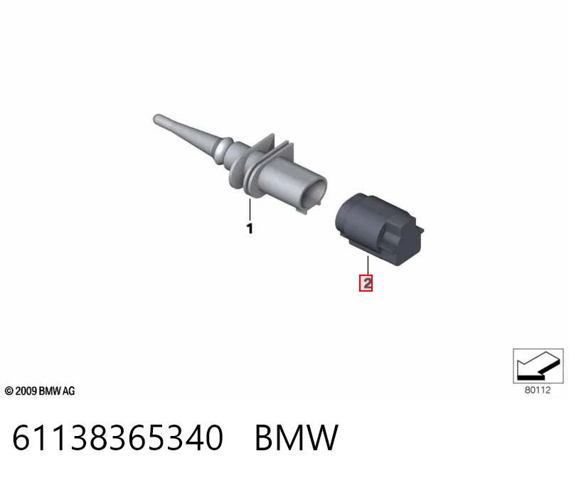61138365340 BMW Разъем (фишка) универсальный