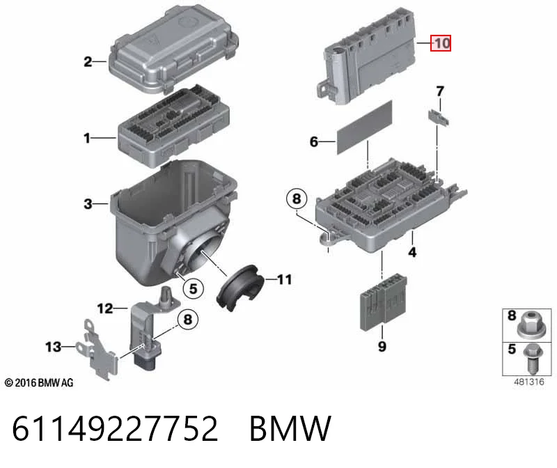 Блок предохранителей BMW 61149227752