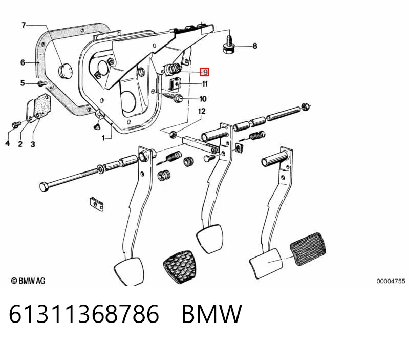 61311368786 BMW Датчик тормоза