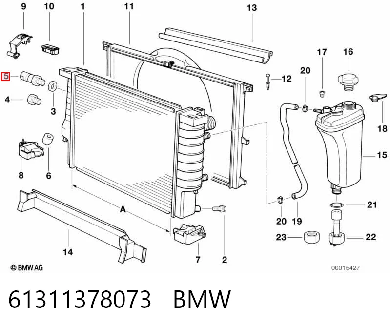 61311378073 BMW Датчик радиатора