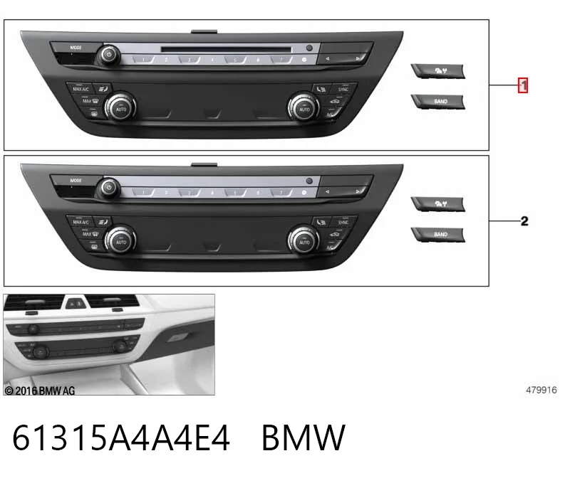 61319459183 BMW Механизм управления кондиционером