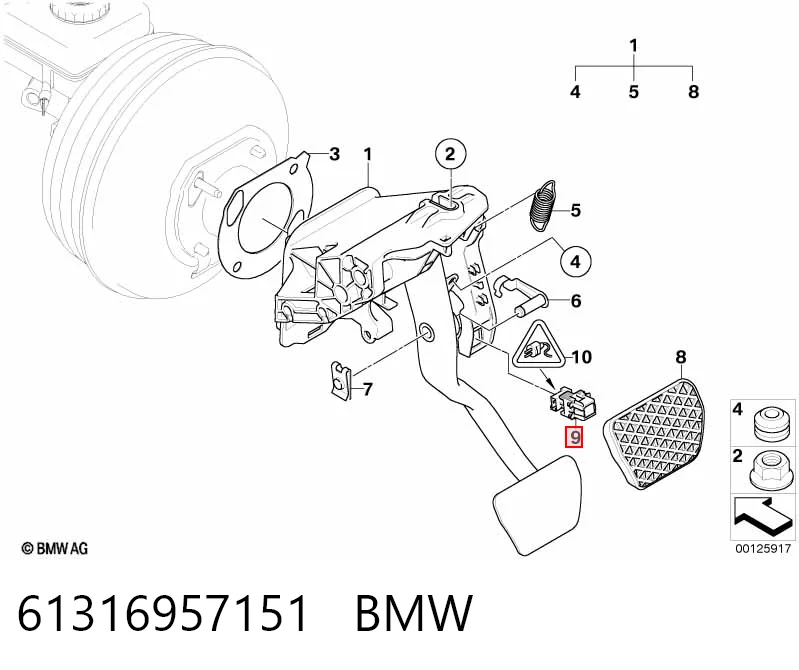 61316957151 BMW Датчик тормоза