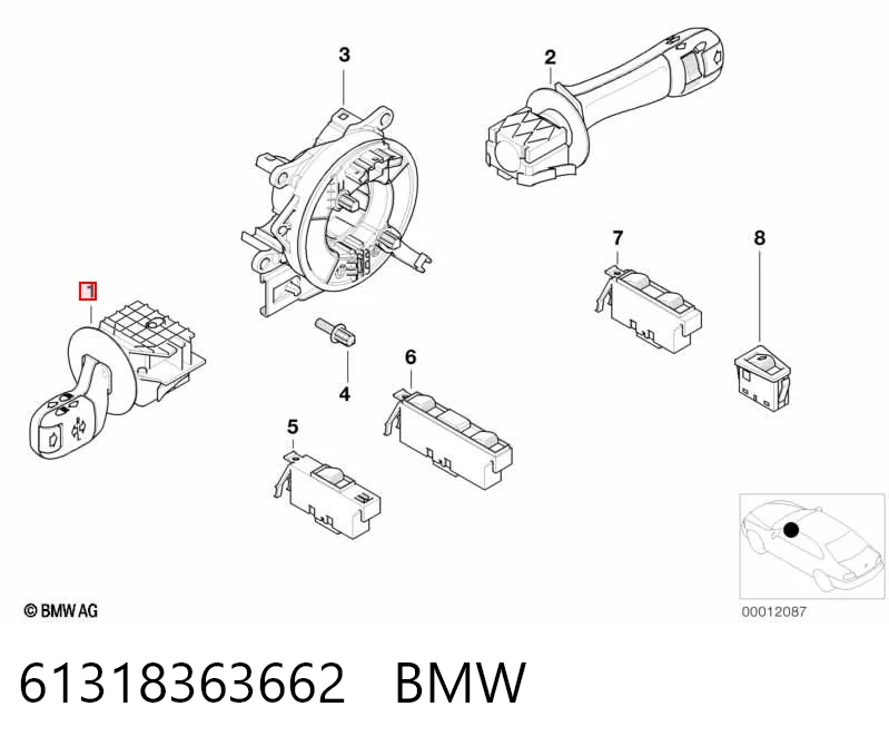 Переключатель подрулевой, левый Signeda PS106 цена, от 8.87 USD