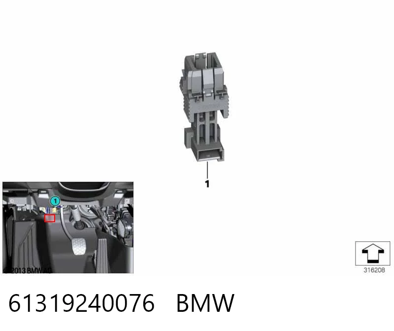 61319240076 BMW Датчик тормоза